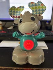 Fisher Price Linkimals 7" Moose Musical Lights Sounds 2018 Works Great