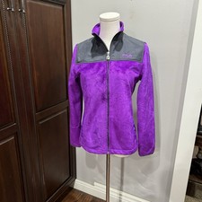 FILA Sport Soft Fleece Jacket Girls Size L14 Full Zip Magenta Outdoor Sporty