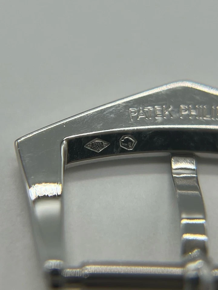 Correa de reloj con hebilla Patek Philippe piezas platino PT950 16 mm usada de Japón Foto 4 de 4