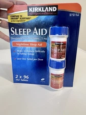 ✳️Kirkland Signature Sleep Aid Doxylamine Succinate Sleep Aid 25 Mg 96-384 Tab✳️