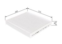 Innenraumfilter Pollenfilter FÜR Nissan X-TRAIL I (T30) - Bosch 1 987 435 517