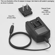 Cisco USA ATA191-PWR USA 2 Prong Outlet Power...
