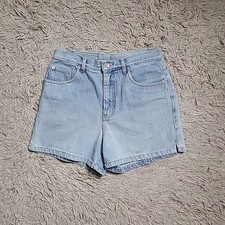 Vintage Bill Blass Jean Shorts Light Blue Wash Size 8 P Petite High Waisted 90s