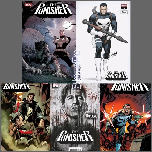 Punisher #3 Cover A B C D Variant Set or 1:25 Options Marvel 2026 Presale 4/29