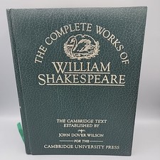 Complete Works of William Shakespeare Hardcover Cambridge Goldleaf Large Book