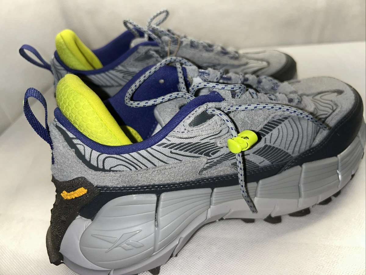 Reebok Zig‎ Kinetica 2.5 Edge GX6832 Mens 10.5 Running Shoes Gray Lime Sneaker Reebok Zig Kinetica 2.5 Edge Grey Lime for Sale  main image 3