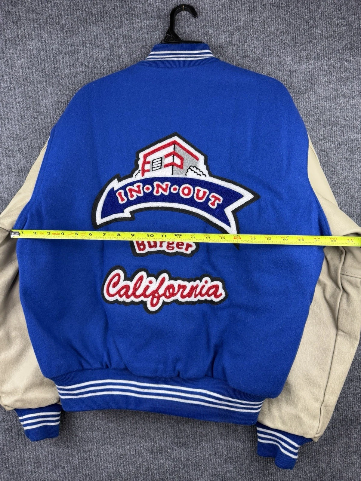 VINTAGE 1980s In-N-Out Burger California Varsity Letterman’s Jacket Embroidered  image 9