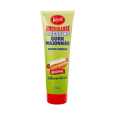 Kavli American Cucumber Mayo 240g Swedish Burger Hot Dog Sauce