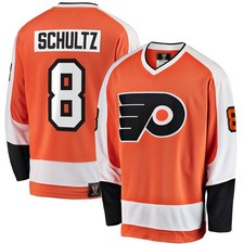 Men's Fanatics Dave Schultz Orange Philadelphia Flyers Premier Breakaway Retired