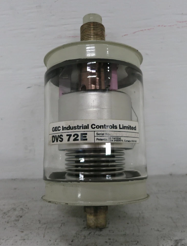 Tubo interruptor botella vacío GEC DVS 72E DVS72E Foto 3 de 4