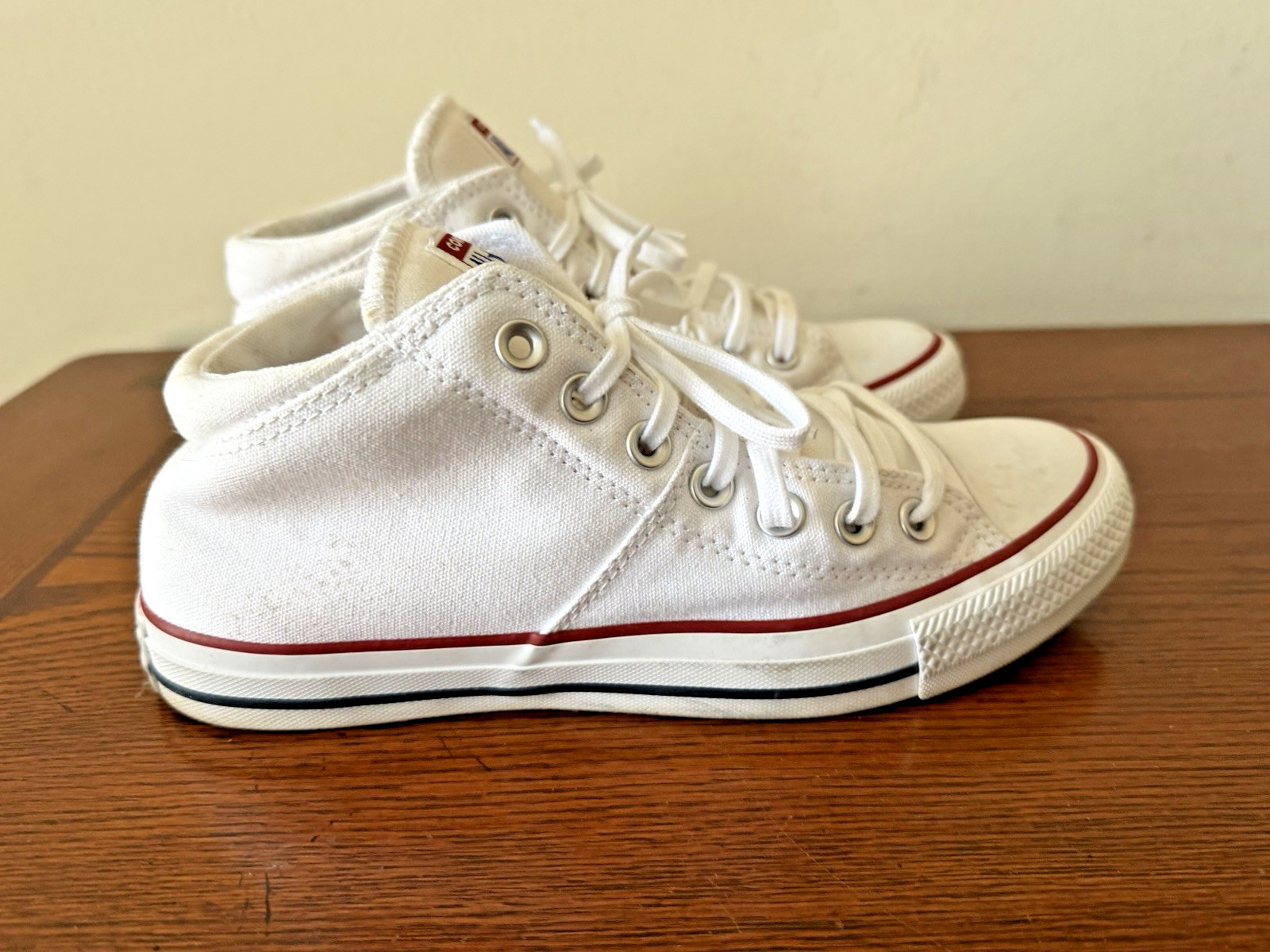 Converse Chuck Taylor All Star Mid Madison Shoes 563511F White Women's Size 9W