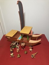 9 FIGURINES PVC PLASTIQUE DISNEY VAIANA+ Le BATEAU ￼Incomplet