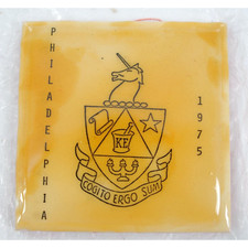 Philadelphia Coaster Vintage society emblem 4.5 X 4.5 inches