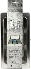 Tim Holtz Distress Ink Pad Tin-Holds 15 - 3"X3" Ink Pads