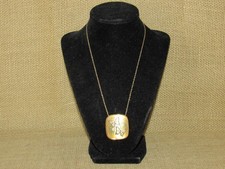 Reed Barton Damascene Pendant Necklace BUTTERFLIES Design-24k Gold Vermeil