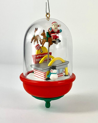 1994 McDonalds  Christmas Fly-By  Wind-Up Christmas Ornament By Enesco