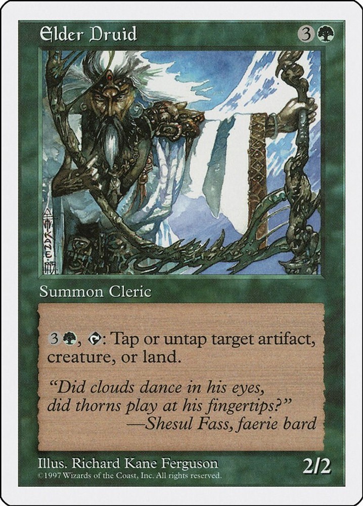Elder Druid #290 (LP) Fifth Edition (5ED) MTG