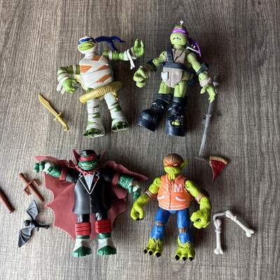 2017 TMNT Monsters Mutants Figures Leo Raph Don Mikey Ninja Turtles w/ Weapons