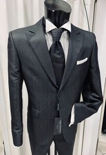 ABITO UOMO SPOSO  NERO T 50  FIRMATO CARLO PIGNATELLI CERIMONIA WEDDING