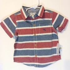 Tommy Bahama kids striped button down. Size 12 months