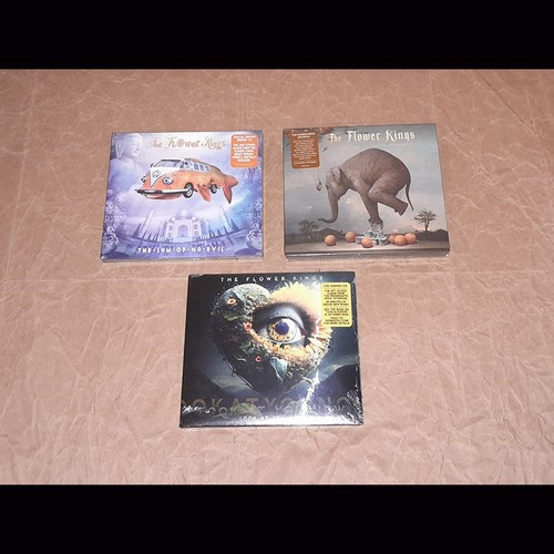 THE FLOWER KINGS .3CDs : Sum Of No Evil + Waiting For Miracles + Look At You Now prezzo ebay