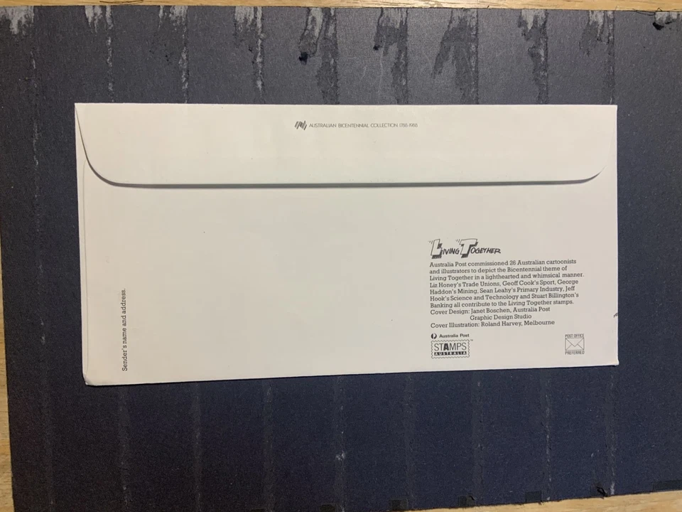 Australia 1988 FDC cover Living Together a Comic View of Australia Sydney cancel - Image 2 of 2