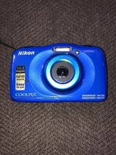 Nikon Coolpix W100 Blue Digital Camera UNTESTED