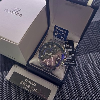 Casio EDIFICE EQB-800DB-1AJF Bluetooth Sport Solar Stainless Men Watch New Box