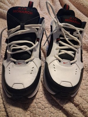 Size 10 - Nike Air Monarch IV White Varsity Red