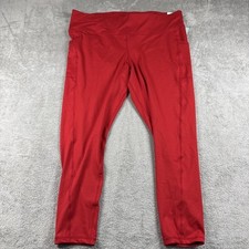 Ideology Leggings Workout Pants Women's Seamless Stretch Red Active Size 2X New