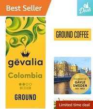 12 oz Colombian Medium Roast Ground Coffee - Rich Flavor, Kosher Certified