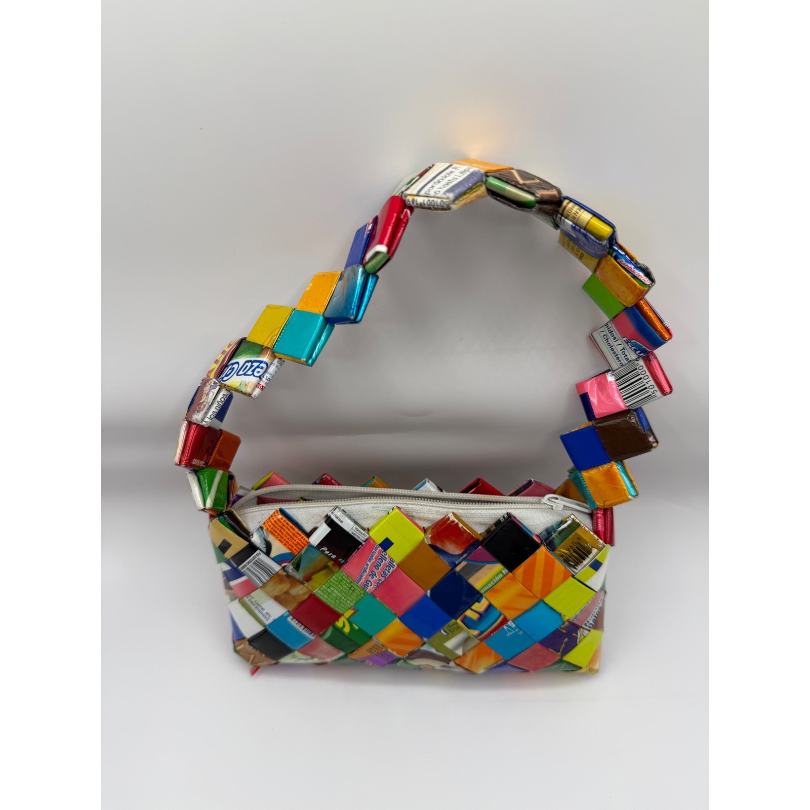 Unique Handmade Recycled Candy Wrapper Handbag Wo… - image 2