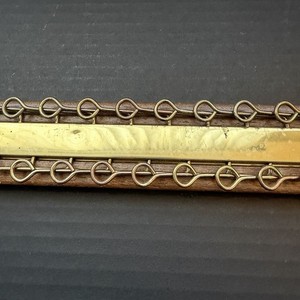 Vtg Wood-Metal Wall Mount 36 Hook Tie Rack Belt Scarf Organizer Patent 4569450