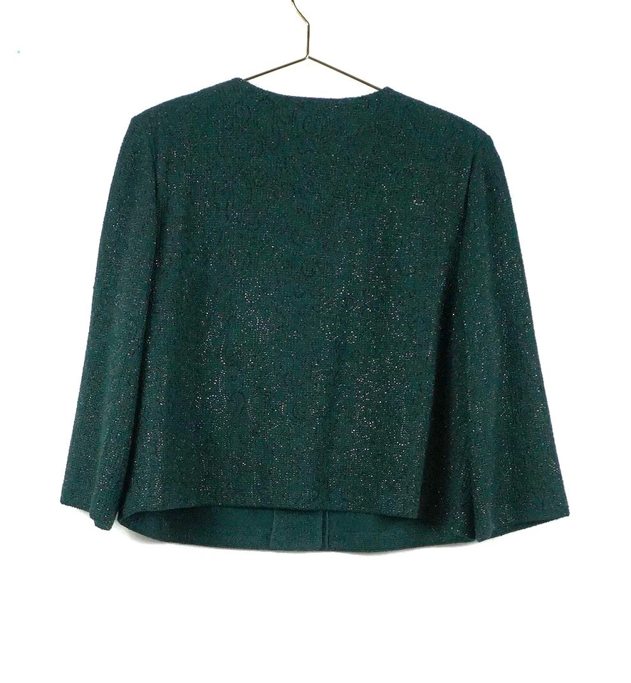 BOTONES CLÁSICOS VERDE ESMERALDA COLECCIÓN ST JOHN TALLA 16 Foto 3 de 4