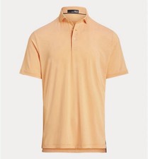 NWT RLX Ralph Lauren Men s Performance Airflow Golf Orang Jersey Polo Shirt Sz M