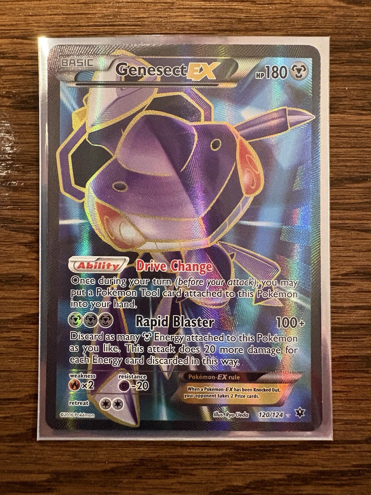 Pokemon TCG Genesect EX 120/124 Fates Collide Full Art Holo Ultra Rare ENG