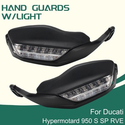 Hand Guards+Turn Signal Lights For Ducati Hypermotard 950/SP/RVE Hand Shield