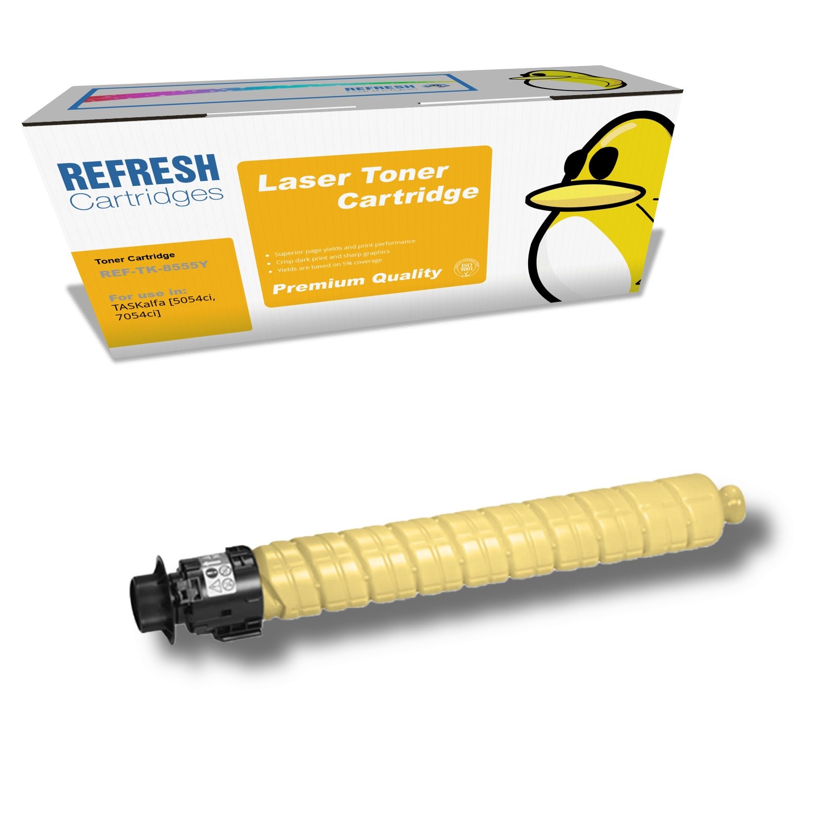 Refresh Cartridges Yellow TK-8555Y Toner Compatible With Kyocera Printers