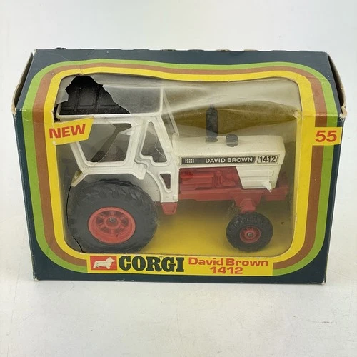 Vintage Boxed Corgi Toys 55 David Brown 1412 Tractor