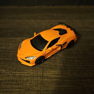 2023 CHEVY CORVETTE Z06 HARDTOP ORANGE 1/24 DIECAST CAR WELLY 24120/4D