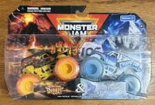 Monster Jam Trucks 1:64 Fire Digger & Ice Shaker Spin Master Walmart Exclusive