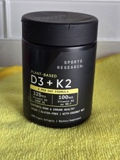 Sports Research Plant Based Vitamin D3 + K2 5...