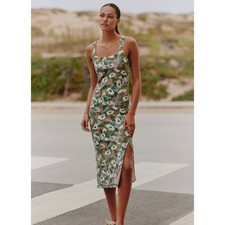 NWT Anthropologie Daily Practice Square-Neck Midi Dress - Size M MSRP $98