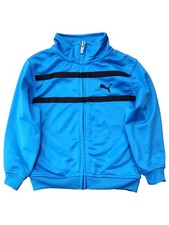Puma Toddler Boys Blue  Black Front Zip Sport Lifestyle Jacket Size 3T