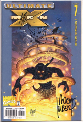 ULTIMATE X-MEN #7 DYNAMIC FORCES SIGNED x2 REMARKED NIGHTCRAWLER SKETCH DF COA