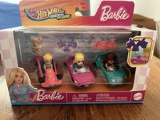 2025 Hot Wheels Barbie RacerVerse 3-Pack Cars: KEN, MALIBU BARBIE  TERESA NIB
