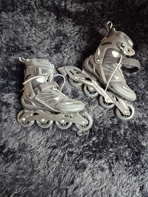 Size 7 Men's Zetrablade Inline Skate- Black And Silver