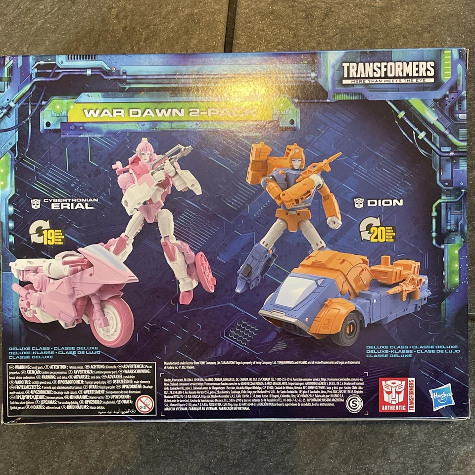 Transformers Legacy Evolution War Dawn Erial & Dion 2-Pack Action Figure SEALED - Image 2 of 4