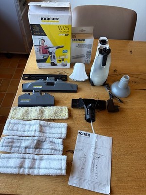 Kärcher WV 5 Premium Akku-Fenstersauger Set   Inkl. 2 Saugdüsen & 4 Wischbezügen