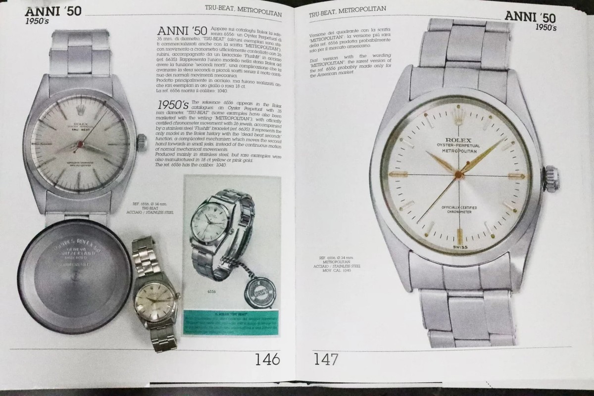Rolex Oyster Perpetual 6556 Tru-Beat 34mm Stainless Steel Rare
